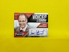 2014-15 Panini Threads Voice of the Game Ernie Johnson #3 Auto Card /499 NBA TNT