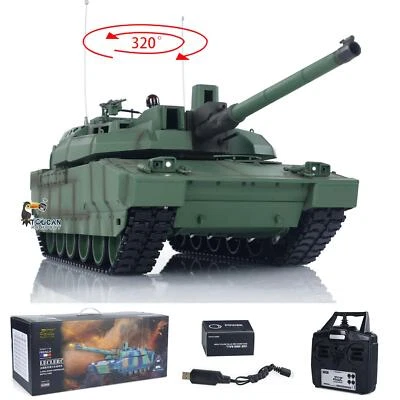 1/16 Tongde H2408 RC Battle Tank Leclerc RTR Infrared BB Shooting Barrel Recoil - Image 1 of 4
