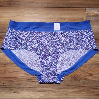Auden Panties Womens 3X Purple Blue Brief NEW  - Image 1 of 4