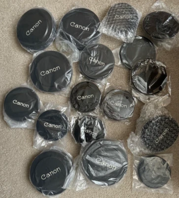 20x 'XL' Canon Metal Lens Caps =112mm =95mm = 94mm =84mm =82mm =80mm = GENUINE - Image 1 of 4