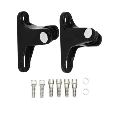 Mini estriberas traseras negras soportes pasajero para Harley Road Glide FLTRX 2015-23 Foto 1 de 4