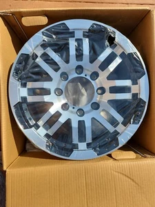 18X8.5 Vision Warrior 375 Style, 8-170 Gloss Black Machined Rim (QTY 1) - Picture 1 of 16