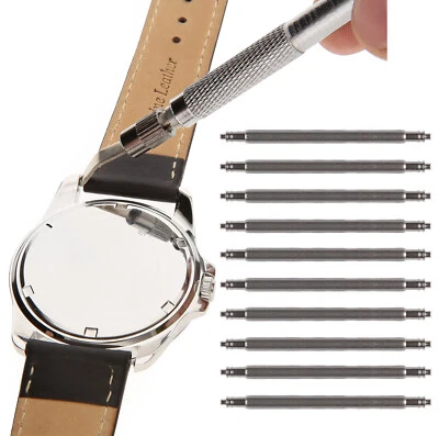 MARCHEL Barrette 1x Paio Spine Elastiche Perni Bracciale Uhrenarmband Spilli Vol - Immagine 1 di 4