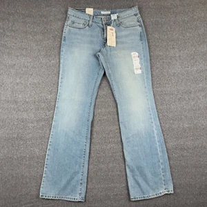 Levis 545 Low Rise Boot Cut Jeans Women's 8 Blue Light Wash Stretch NWT - Picture 1 of 9