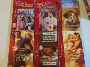 Lot of 6 Silhouette Desire Romance Novels.  older books  - Picture 1 of 1