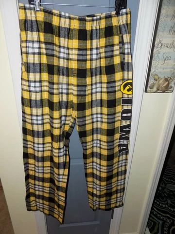 Iowa Hawkeyes Boxercraft Plaid Pajama Bottoms Size XL Men's EUC Cover