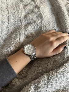 MICHAEL KORS Bradshaw MK-6127 Chronograph Stainless Steel Watch 5 1/2" - Picture 1 of 5