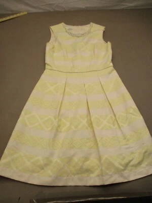 Vestido de noche Maggy London talla 8 para mujer mezcla de algodón con tachuelas falda plisada 979 Foto 1 de 4