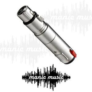XLR Female to 1/4" Female TRS or TS Jack Socket Adapter Converter Auto Switching - Bild 1 von 3