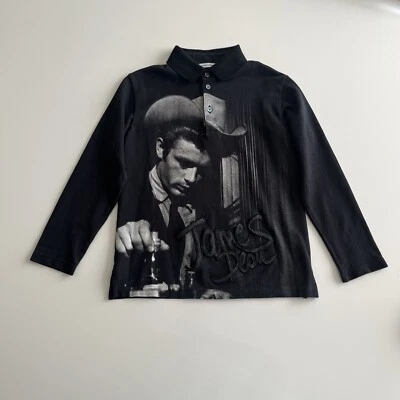 DOLCE & GABBANA Niños Niños Negro Western JAMES DEAN POLO TALLA 5/6 Y Foto 1 de 4