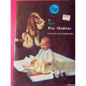 Boye New Wee Moderns Infants and Toddlers Knit Design Book - Picture 1 of 7