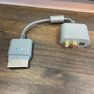 Genuine Official OEM Microsoft Xbox 360 Audio Adapter (X808221-001) - Good - Picture 1 of 4