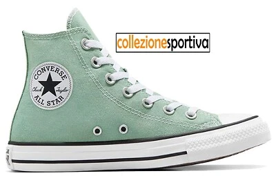 SCARPE CONVERSE ALTE CHUCK TAYLOR ALL STAR - A06563C col. verde/bianco - Immagine 1 di 4