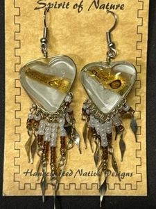 BEAUTIFUL ( and VERY AFFORDABLE) HEART SHAPED EARRINGS - Picture 1 of 9