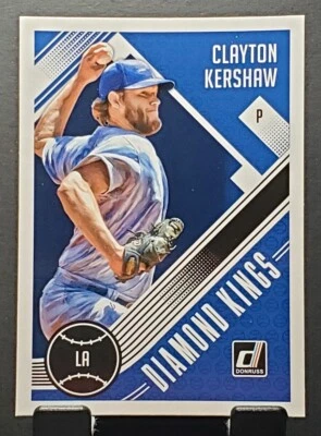 2018 Donruss #14 Clayton Kershaw DODGERS DIAMOND KINGS baseball card🔥⚾️NM/MT - Image 1 of 2