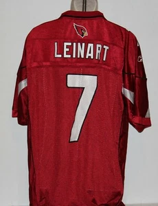 Camiseta de fútbol americano roja grande para hombre NFL Arizona Cardinals Matt Leinart #7 Reebok - Imagen 1 de 4