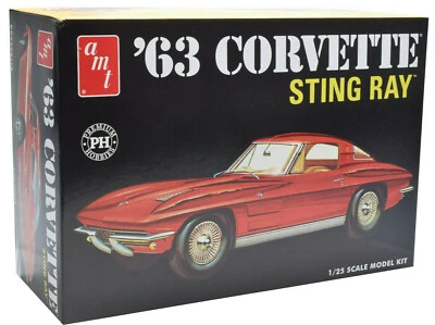 AMT / Premium Hobbies 1963 Corvette Sting Ray 1:25 Plastic Model Car Kit CP7728 - Image 1 of 4