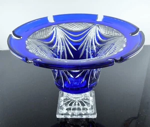 GERARD LORRAINE COLOR CRYSTAL CENTERPIECE GLASS DISPLAY sign - Picture 1 of 20