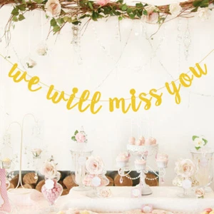 Retirement Party Decorations We Will Miss You Banner Decorative - Picture 1 of 11