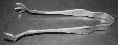 Pinzas de azúcar placa plateada vagón comedor ferrocarril Chicago Milwaukee & St Paul Foto 1 de 4