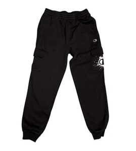 Youth Boy's Black Cargo Sweatpants by Champion, Size Large - Pre-Owned - Picture 1 of 4