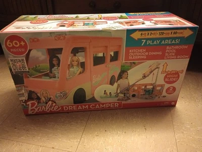 Barbie Dream Camper Con Tobogán Alto Nuevo En Caja 60+ Piezas Con Plumín Barbie y Ken Foto 1 de 3