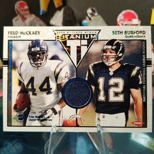2002 Private Stock Titanium - Seth Burford, Fred McCrary #162 Blue Jerseys /200 - Picture 1 of 9