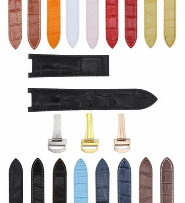 18-20-21MM LEATHER WATCH BAND STRAP FITS CARTIER PASHA  35-38-42MM CHRONOGRAPH - Image 1 of 4