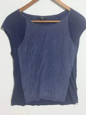 Saba Blue Size 10 Women Dressy Top Two Toned - image 1 of 4