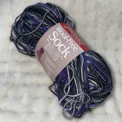 Calcetín Premier sin lana hilo acrílico color 05 uvas pasas descontinuado 235 yardas Foto 1 de 4