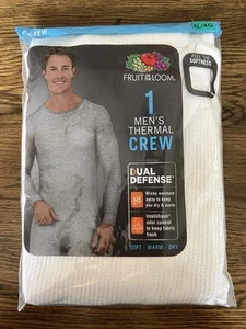 Camisa Fruit of the Loom Para Hombre XL Cuello Redondo Blanca Base Térmica Waffle NUEVA - Imagen 1 de 5