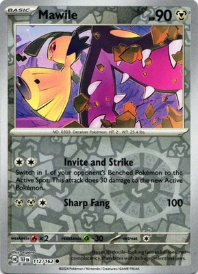 Mawile Reverse Holo Common SV05: Temporal Forces 112/162 NM - Image 1 of 2