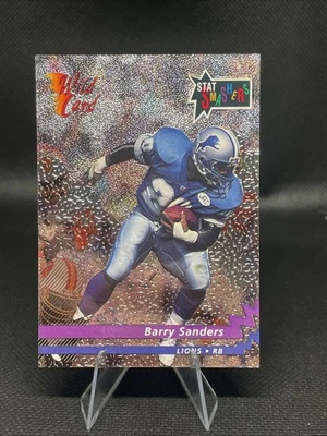 1992 Wild Card - Barry Sanders #P-1 Promo - Image 1 of 2