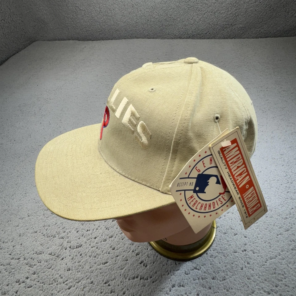 费城费城人队帽子带男式均码棕褐色卡其色美国职棒大联盟棒球 — 第 1/4 张图片