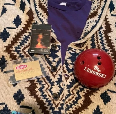 Ralph Lauren Cárdigan Grande Suéter Suroeste Lebowski XL Disfraz Juegos con disfraces Foto 1 de 4