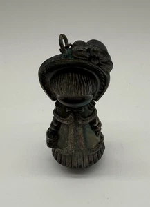 Vintage 1973 Joan Walsh Anglund Big Sister  Sterling Silver Ornament - Picture 1 of 5