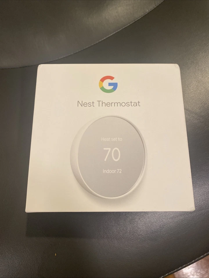 Google Nest Smart Thermostat 4th Generation  G4CVZ-US New Sealed Box Snow - Image 1 of 4