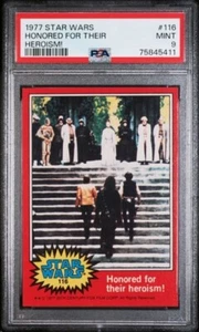 1977 Topps Star Wars Series 2 #116 Honored For Their Heroism! PSA 9 MINT - Picture 1 of 2