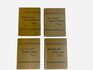 Lot 4 William Shakespeare Antique Books Hardcover 1902-3 Ginn Company Hudson - Imagen 1 de 14