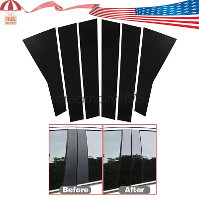 For Honda cr-v crv 2017-2022 Black pillar posts set door trim piano cover kit US - Image 1 of 4