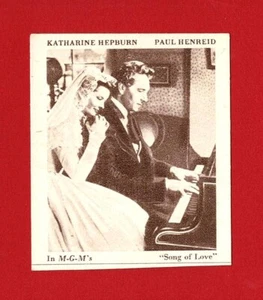 KATHARINE HEPBURN - DINKIE - M.G.M. 3rd Series FILM STAR TRADE CARD (OS01) - Picture 1 of 3