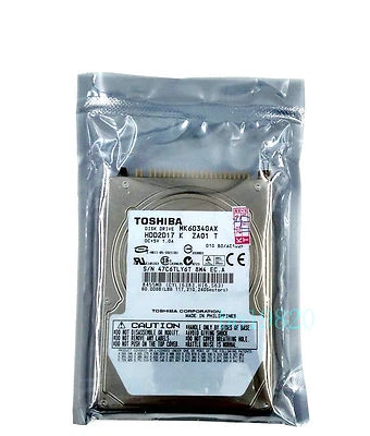 Toshiba MK6034GAX 60 GB 5400 RPM IDE 2.5" Hard Drive - Image 1 of 2