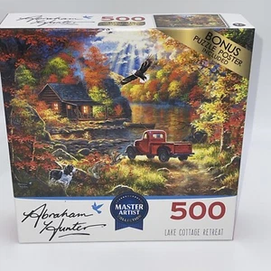 Lake Cottage Retreat 500-teiliges Master Artist Puzzle von Abraham Hunter neu - Bild 1 von 7