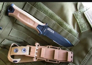 Gerber strongarm Coyote brown with multi carrying sheath AUTHENTIC. MADE IN USA  - Picture 1 of 5