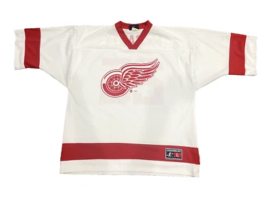 Vintage 90’s Detroit Red Wings Darren McCarty #25 Logo Athletic White Jersey Lg - Image 1 of 4
