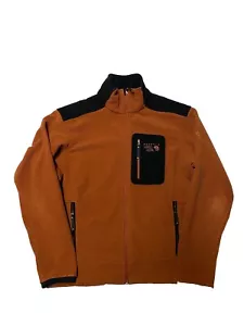Mountain Hardwear Waffle Fleece Jacket Mens Large Orange - Picture 1 of 6