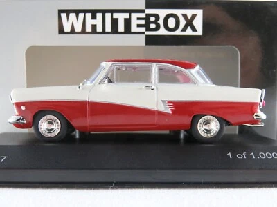 WhiteBox WB190 Ford Taunus 17M Limousine (1957) in weiß/weinrot 1:43 unbesp./OVP - Bild 1 von 4
