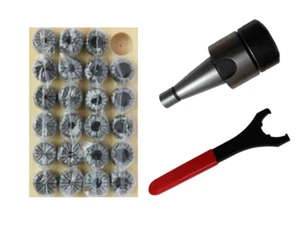 Zangenhalterfutter SA40 M16 DIN2080 ER40 + Zangensatz ER40 HL + Schlüssel UM #019 - Bild 1 von 1
