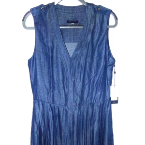 NWTS TOMMY HILFIGER SZ.10,A-LINE BLUE DRESS - Picture 1 of 6