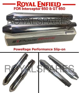 Royal Enfield "POWERAGE PERFORMANCE SLIP-ON" For Interceptor 650 & GT 650 - Picture 1 of 15